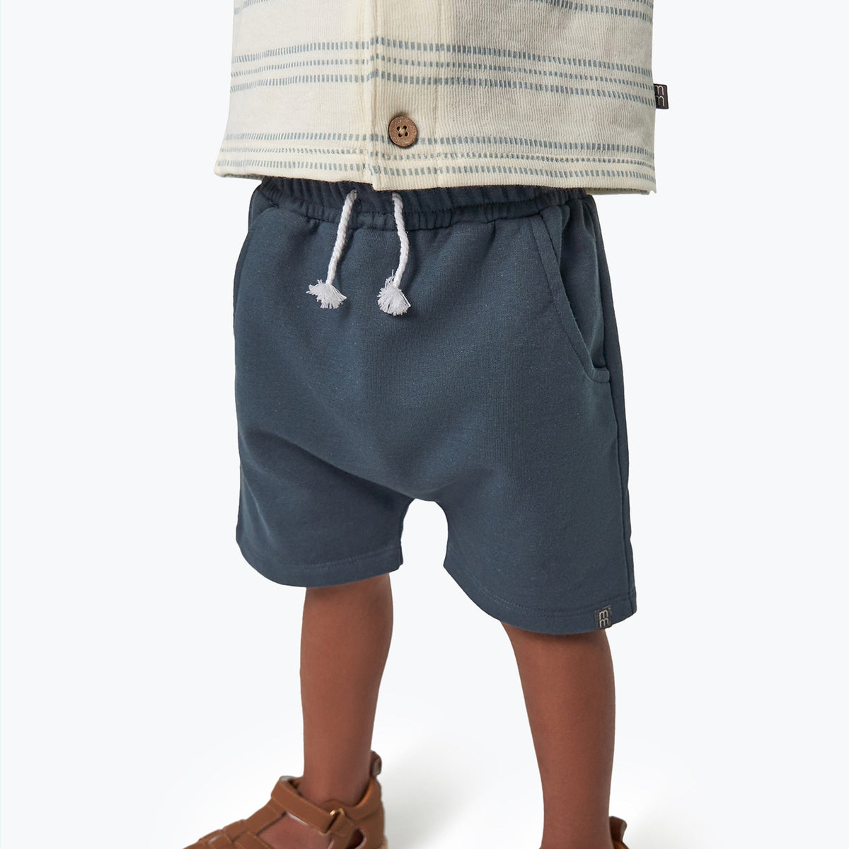 2-Pack Infant & Toddler Boys Dark Blue & Grey Harem Shorts Bundle Gerber Childrenswear 