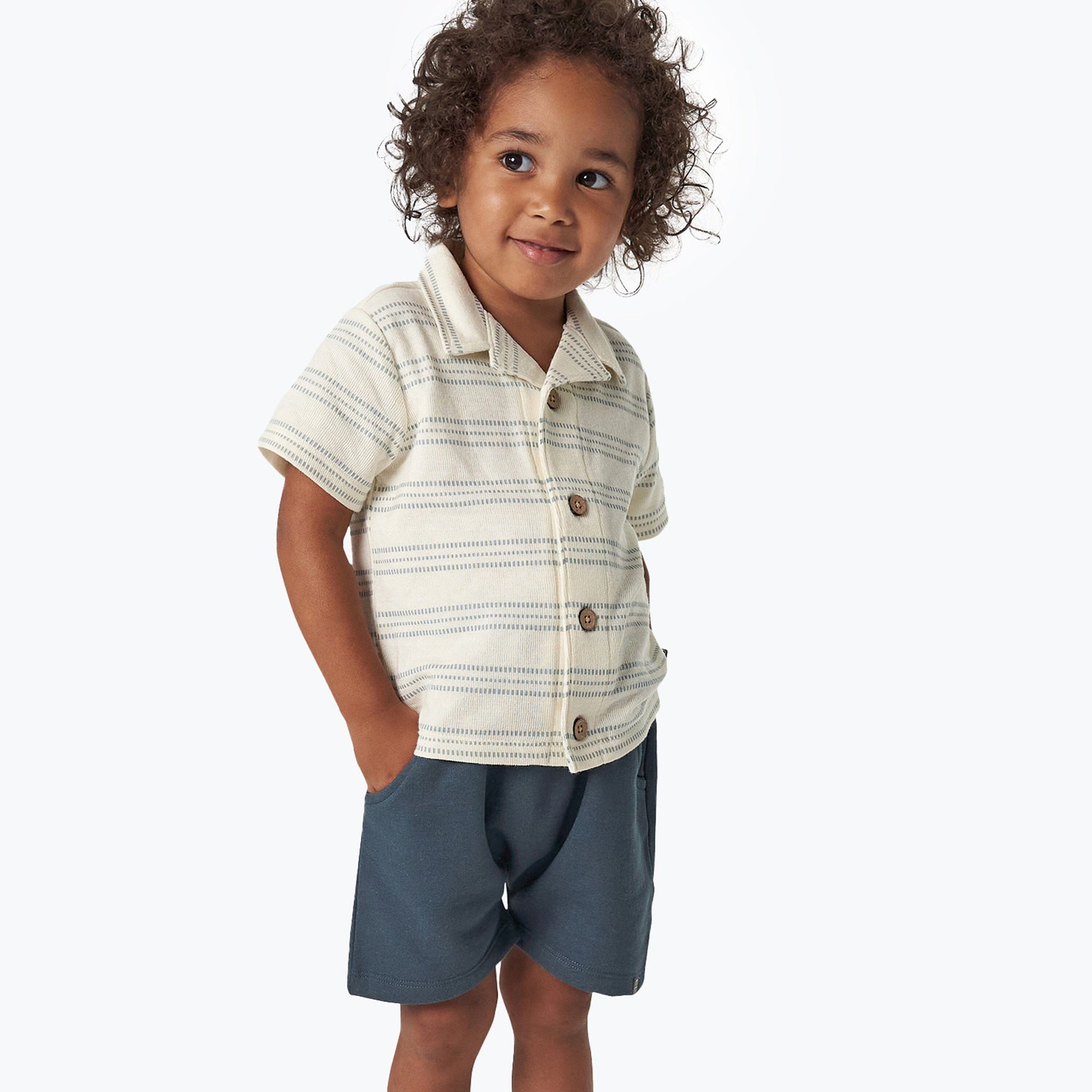 2-Pack Infant & Toddler Boys Dark Blue & Grey Harem Shorts Bundle Gerber Childrenswear 