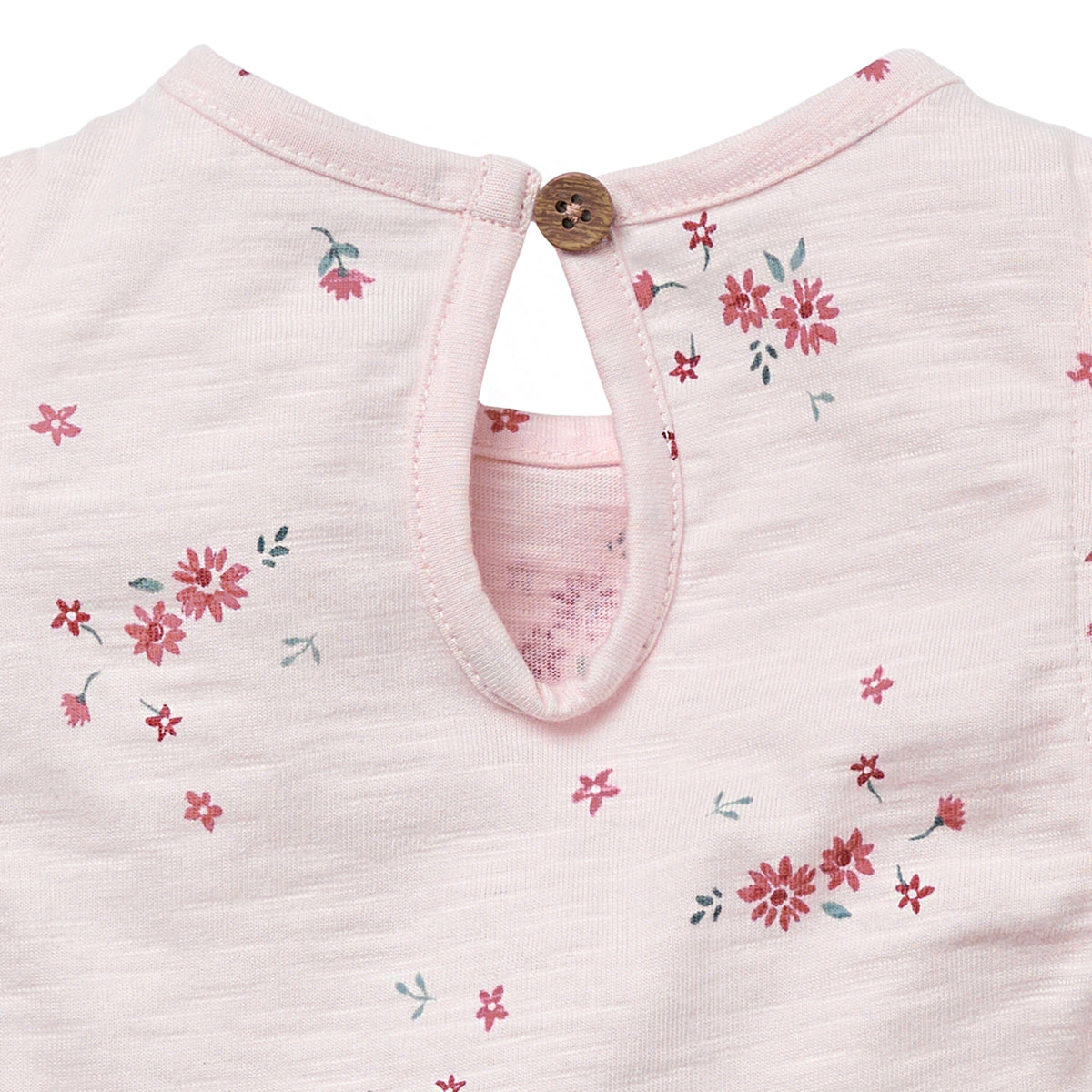 2-Piece Baby Girl Light Pink Floral Ruffled Sleeve Top & Cuffed Shorts Bundle outfits Gerber Childrenswear 