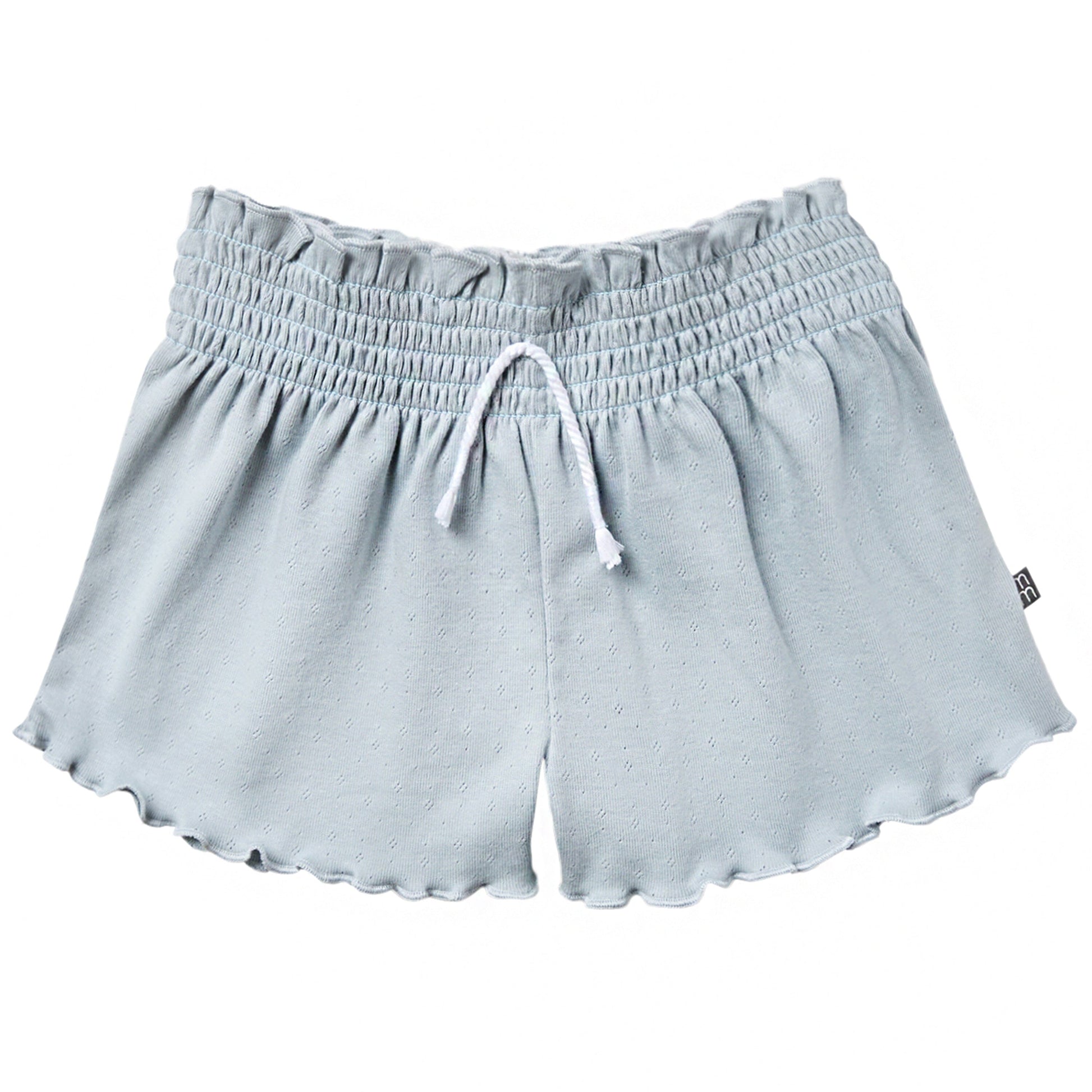 2-Pack Infant & Toddler Girls Light Beige and Blue Smocked Wide Leg Shorts Bundle bottoms Gerber Childrenswear 