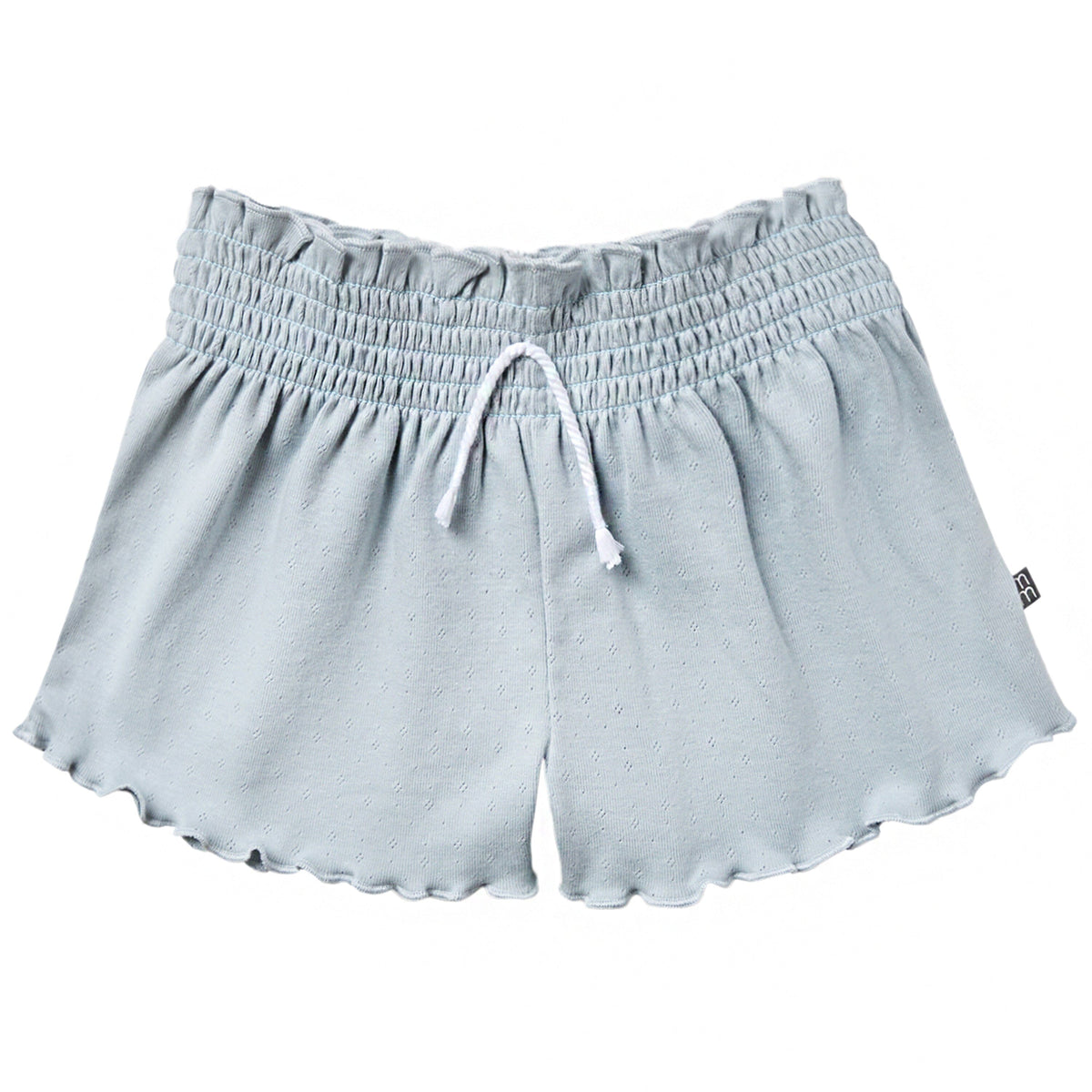 2-Piece Infant & Toddler Girls Light Blue Daisy Ruffled Sleeve Top & Smocked Wide Leg Shorts Bundle outfits Modern Moments™ by Gerber® 