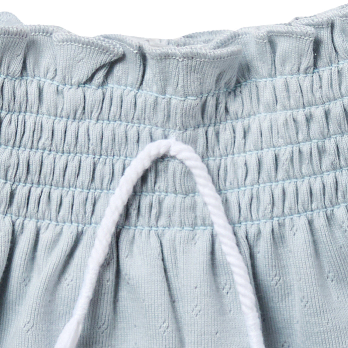 2-Pack Infant & Toddler Girls Light Beige and Blue Smocked Wide Leg Shorts Bundle bottoms Gerber Childrenswear 