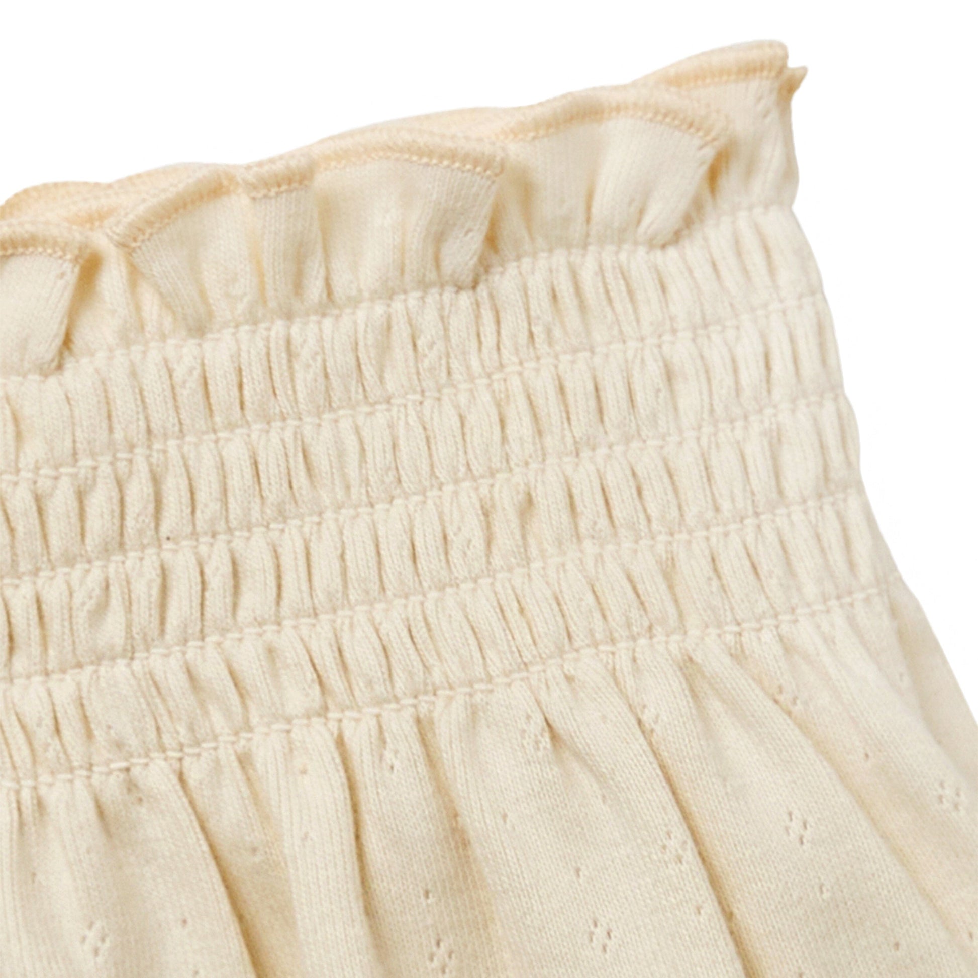 2-Pack Infant & Toddler Girls Light Beige and Blue Smocked Wide Leg Shorts Bundle bottoms Gerber Childrenswear 