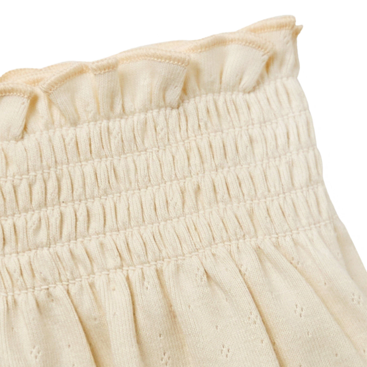 2-Pack Infant & Toddler Girls Light Beige and Blue Smocked Wide Leg Shorts Bundle bottoms Gerber Childrenswear 