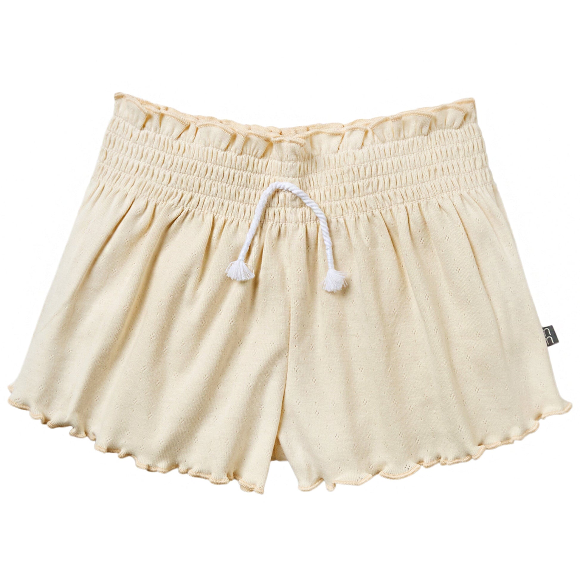 2-Pack Infant & Toddler Girls Light Beige and Blue Smocked Wide Leg Shorts Bundle bottoms Gerber Childrenswear 