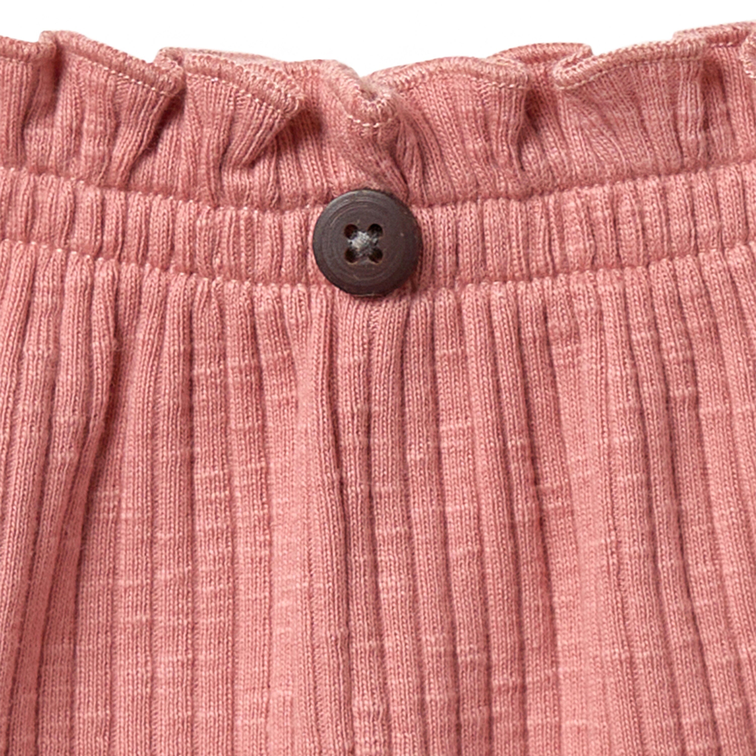 2-Pack Medium Rose Ruffled Sleeveless Top & Wide Leg Shorts Bundle outfits Gerber Childrenswear 
