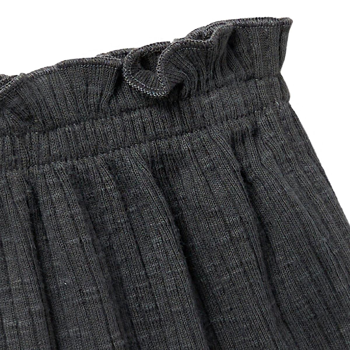 2-Piece Infant & Toddler Girls Dark Grey Plaid Ruffled Sleeve Top & Wide Leg Shorts Bundle outfits Modern Moments™ by Gerber® 