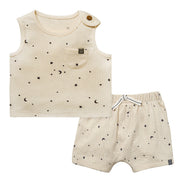 2-Piece Baby Neutral Moon and Stars Tank Top & Harem Shorts Bundle outfits Modern Moments™ by Gerber® 