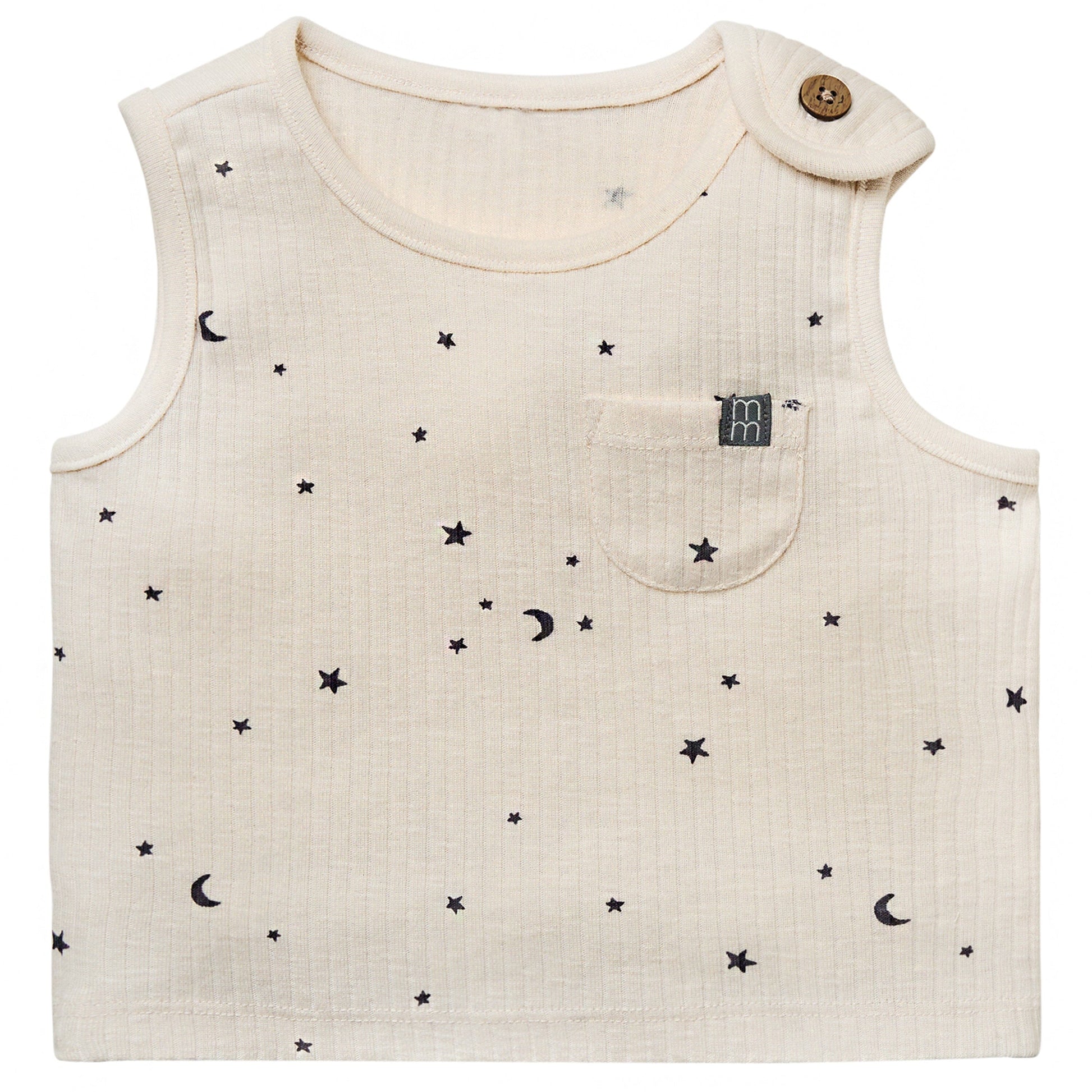 2-Piece Baby Neutral Moon and Stars Tank Top & Harem Shorts Bundle outfits Modern Moments™ by Gerber® 