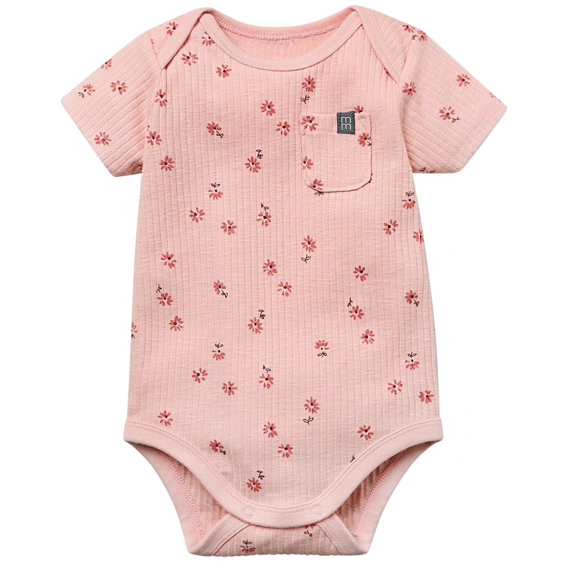 2-Piece Baby Girl Rose Flower Short Sleeve Bodysuit & Pant Bundle outfits Modern Moments™ by Gerber® 