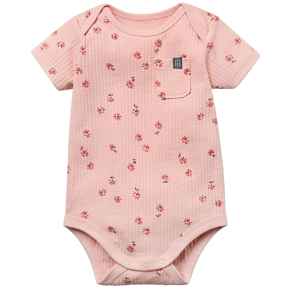 2-Piece Baby Girl Rose Flower Short Sleeve Bodysuit & Pant Bundle outfits Modern Moments™ by Gerber® 