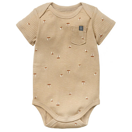 2-Piece Baby Boys Sailboat Short Sleeve Bodysuit & Pants Set