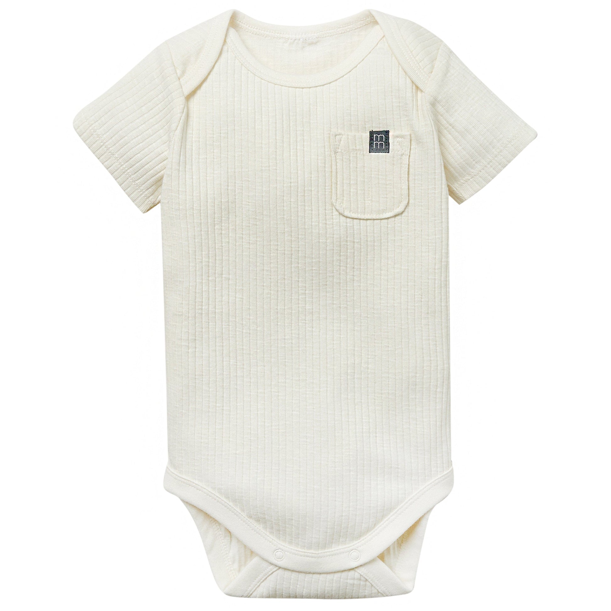 2-Piece Baby Neutral Ivory Stripe Short Sleeve Bodysuit & Pant Bundle outfits Modern Moments™ by Gerber® 