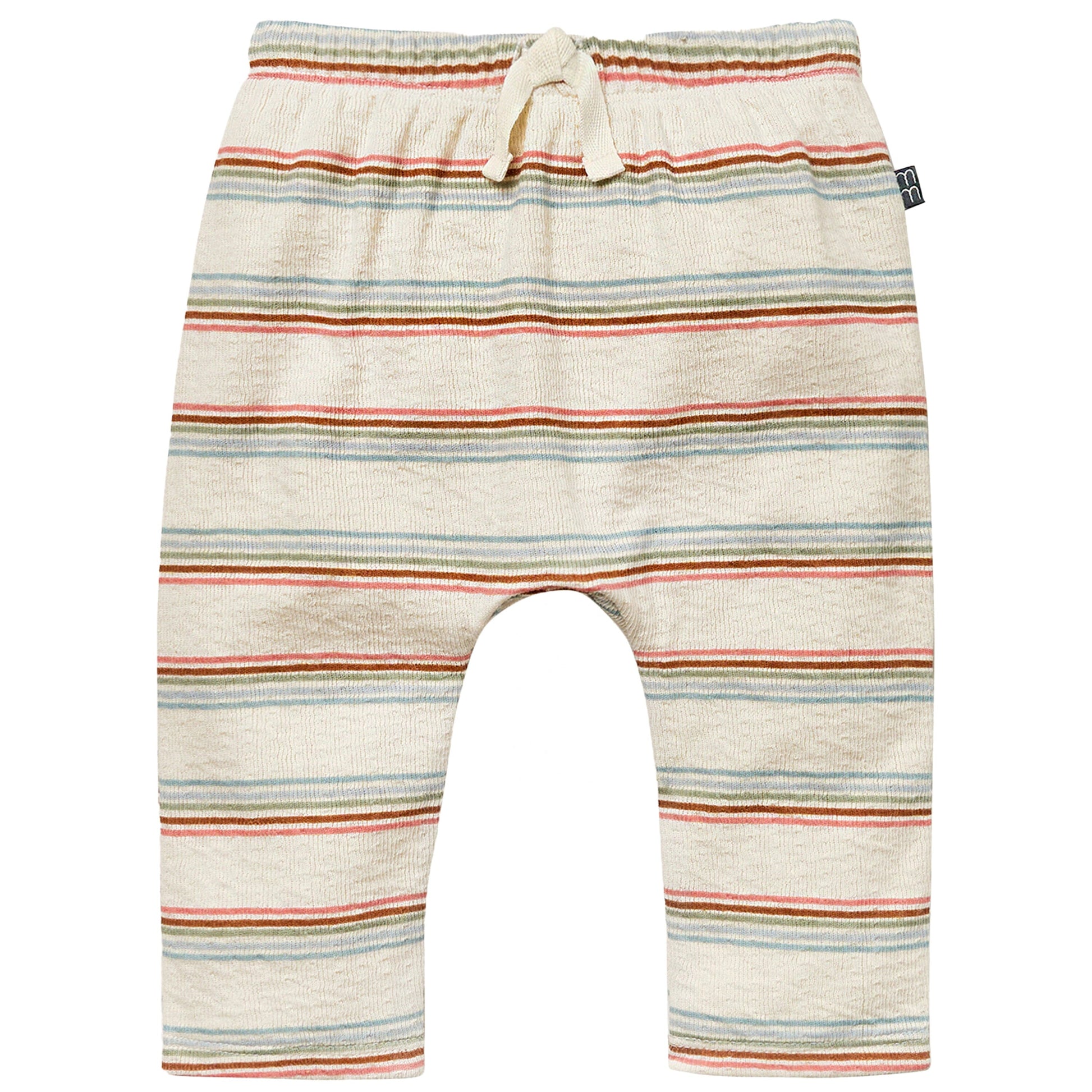 2-Pack Baby Boys Light Beige Stripe & Teal Harem Pants Bundle bottoms Modern Moments™ by Gerber® 