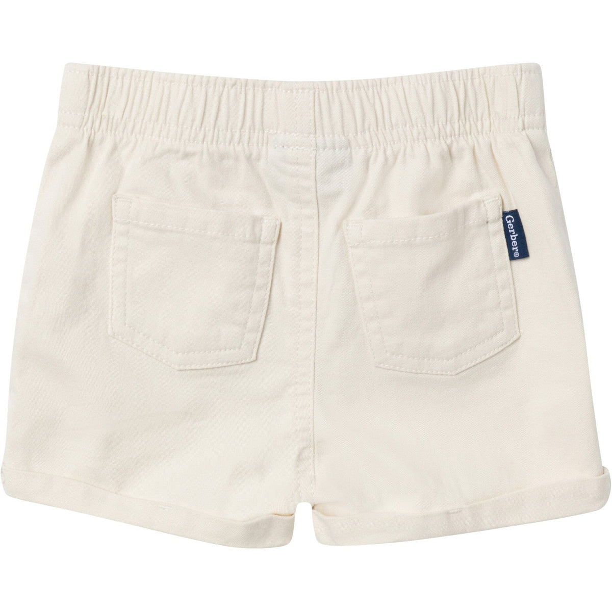 Baby & Toddler Girls Light Tan Stretch Twill Shorts Pants & Bottoms Gerber® 