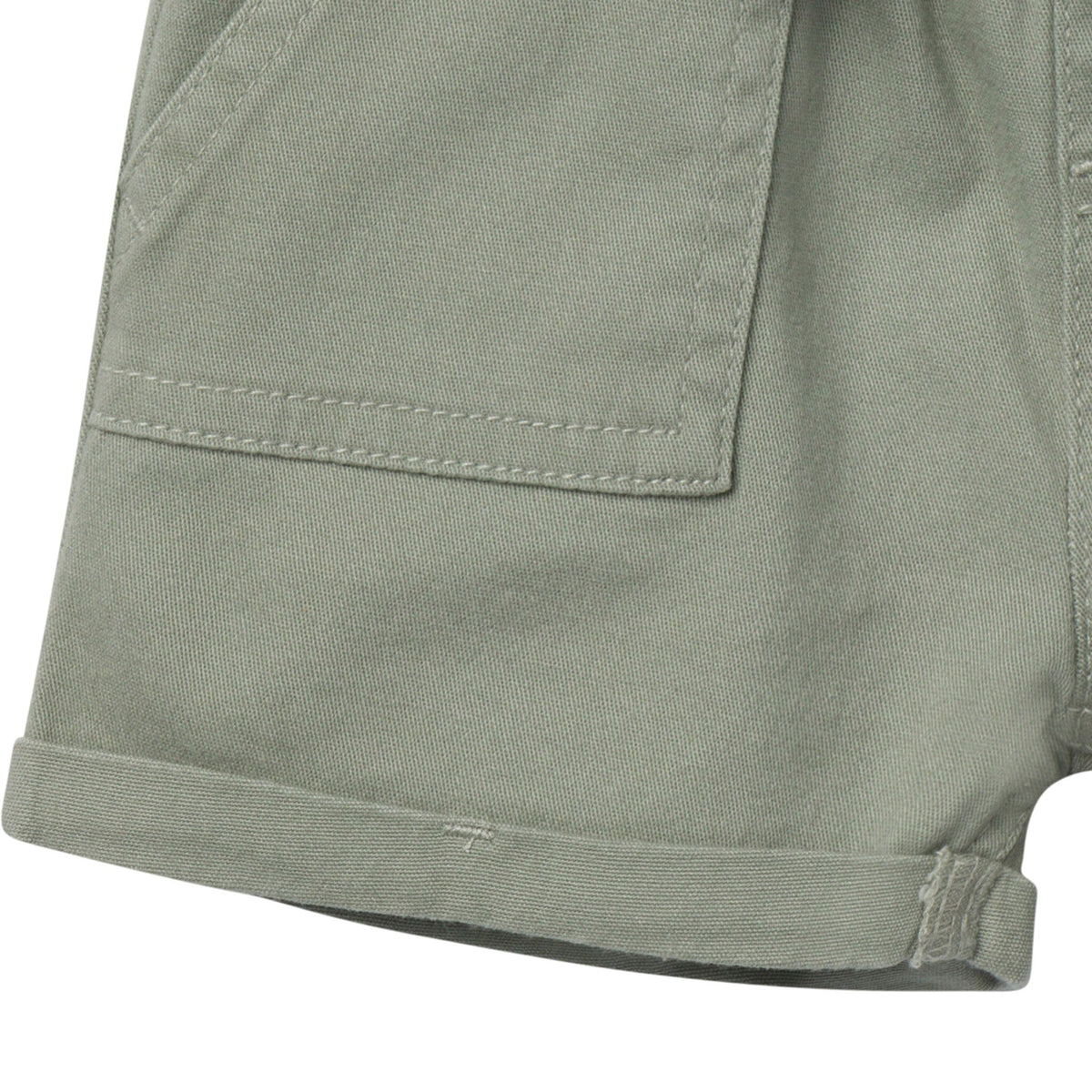Baby & Toddler Girls Olive Stretch Twill Shorts Pants & Bottoms Gerber® 