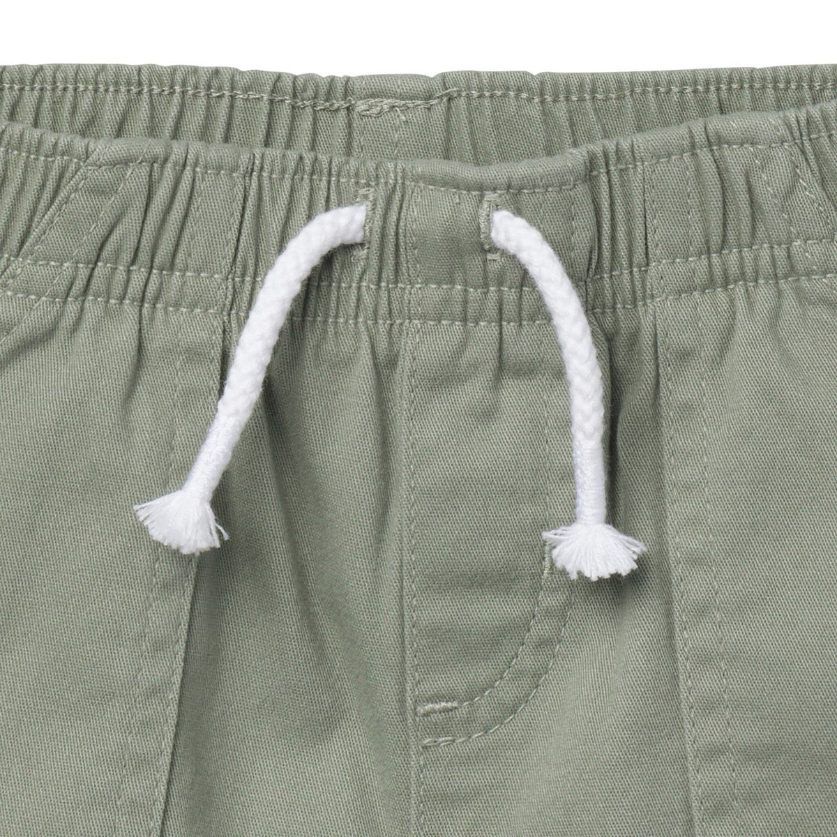 Baby & Toddler Girls Olive Stretch Twill Shorts Pants & Bottoms Gerber® 