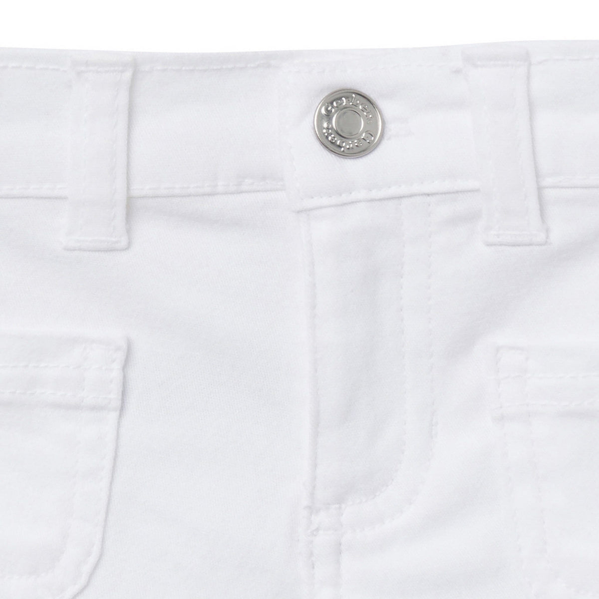 Baby & Toddler Girls White Twill Shorts Pants & Bottoms Gerber® 