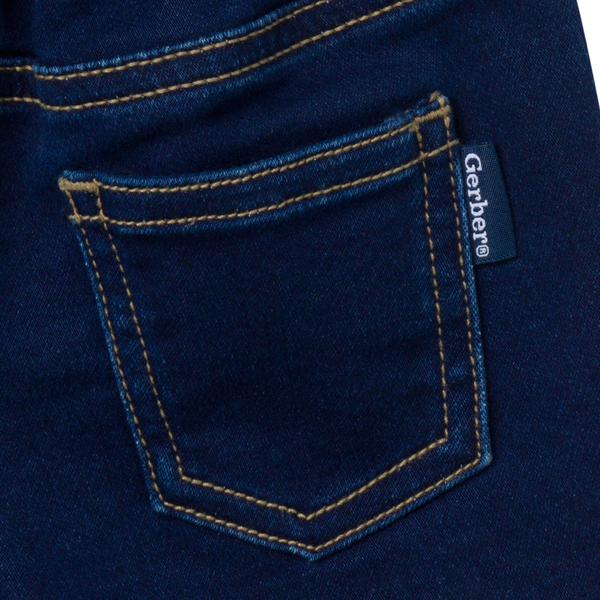 Baby & Toddler Neutral Dark Wash Cuffed Denim Shorts Pants & Bottoms Gerber® 