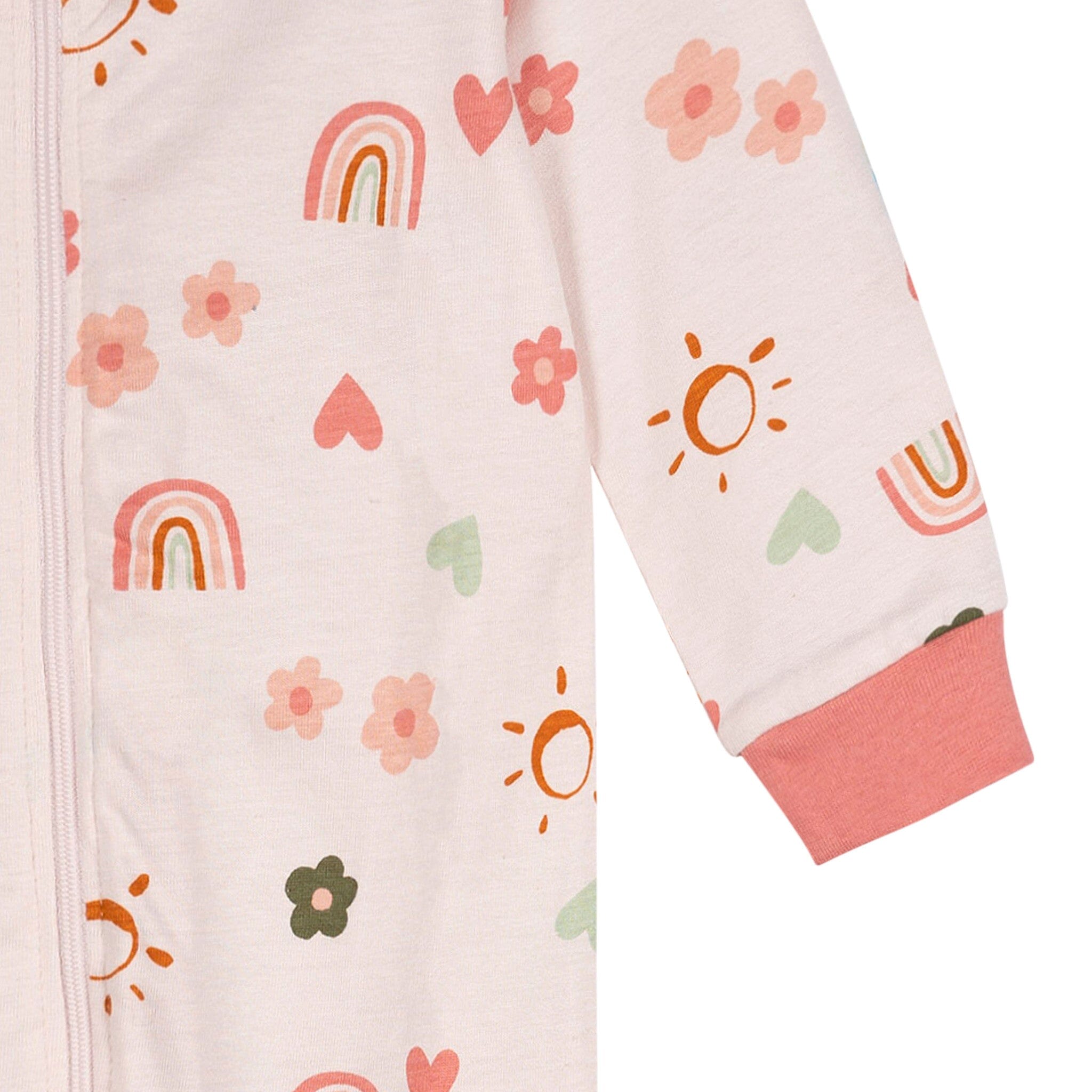 Baby Girls Sunshine & Rainbows Sleep 'N Play Sleepwear Gerber® 
