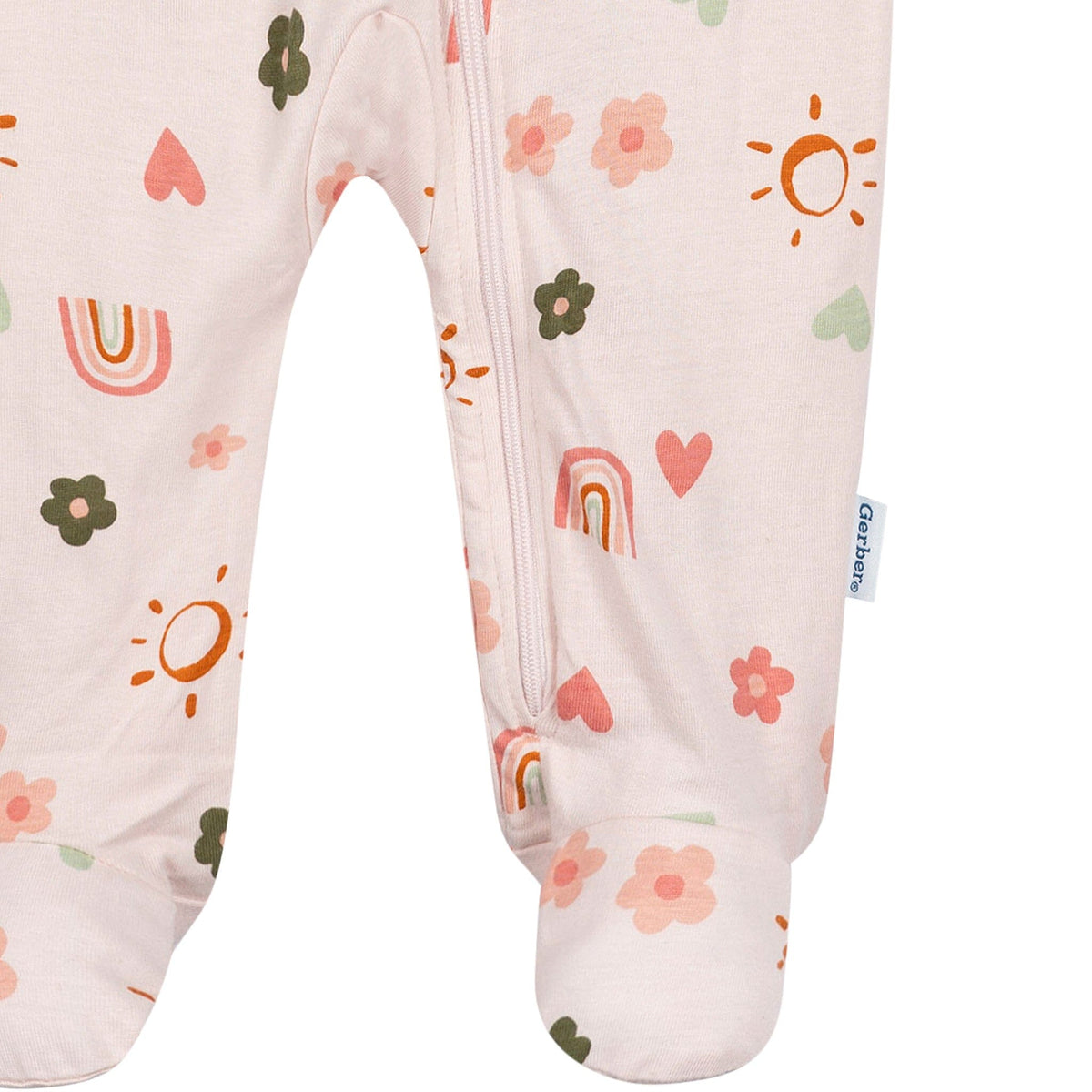 Baby Girls Sunshine & Rainbows Sleep 'N Play Sleepwear Gerber® 