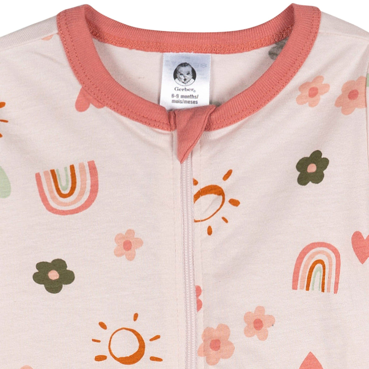 Baby Girls Sunshine & Rainbows Sleep 'N Play Sleepwear Gerber® 