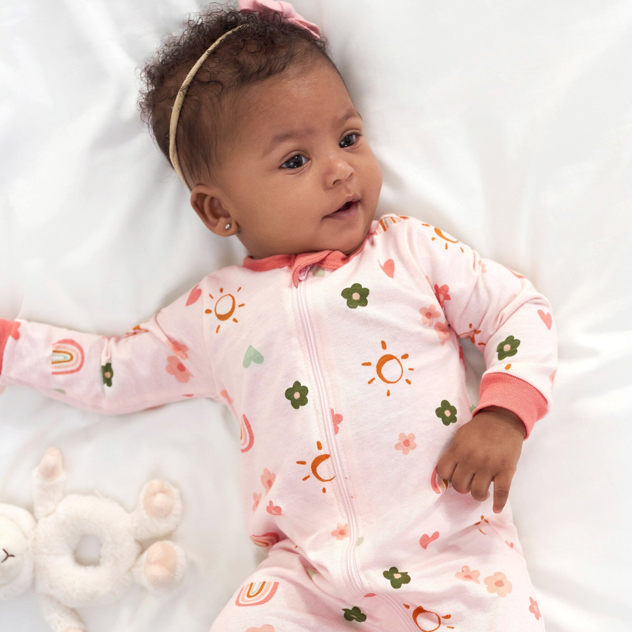 Baby Girls Sunshine & Rainbows Sleep 'N Play Sleepwear Gerber® 