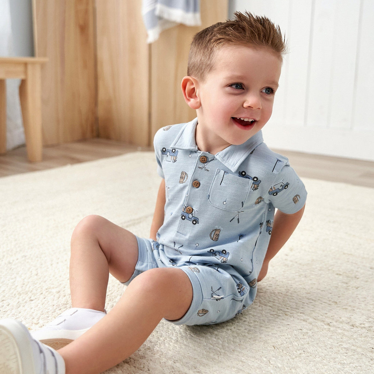 Baby Boys Golf Polo Romper rompers Gerber® 