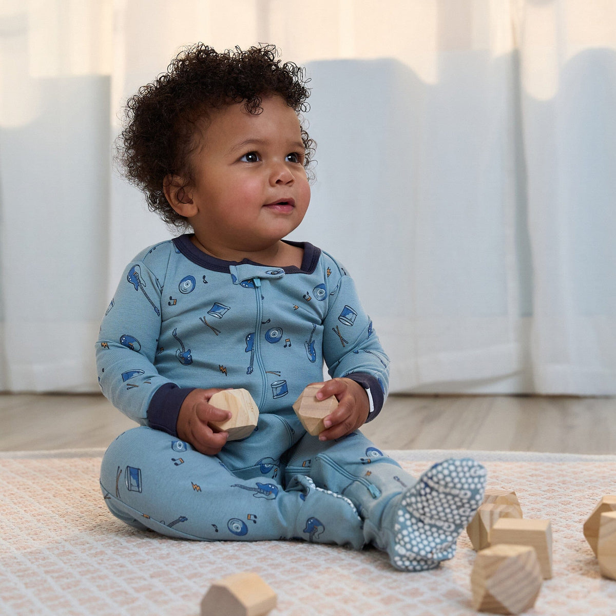 4-Pack Baby & Toddler Boys Music Snug Fit Footed Pajamas sleepwear Gerber® 
