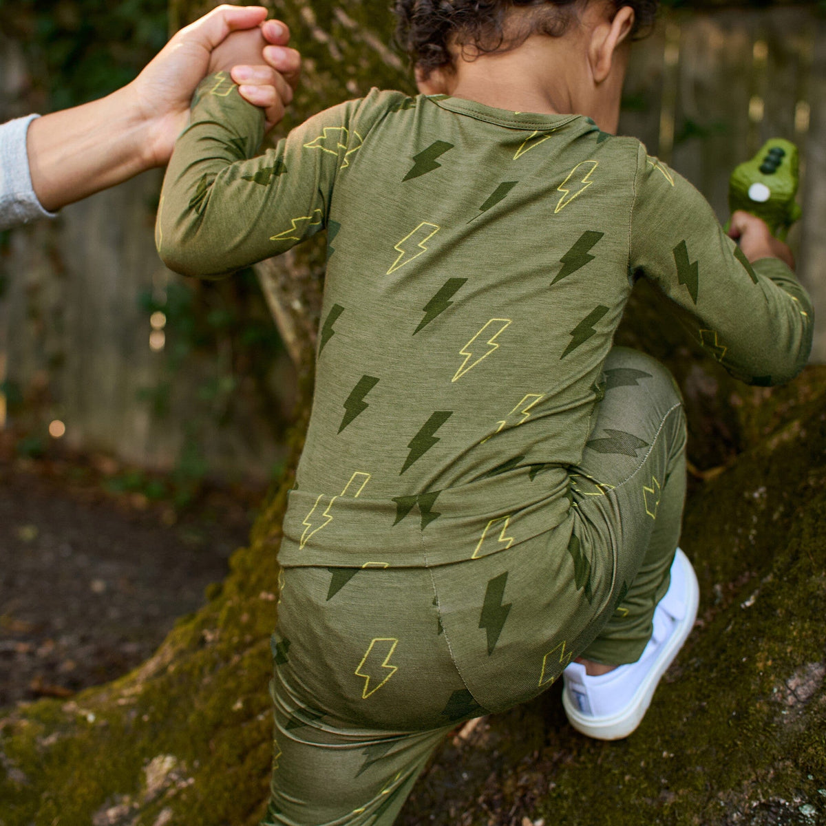 2-Piece Baby Boys Green Bolts Onesie® Pant Set outfits Gerber® 