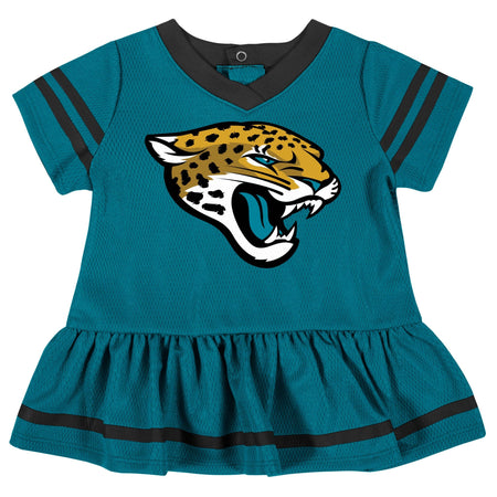 2-Piece Baby Girls Jacksonville Jaguars Dress & Diaper Cover Set