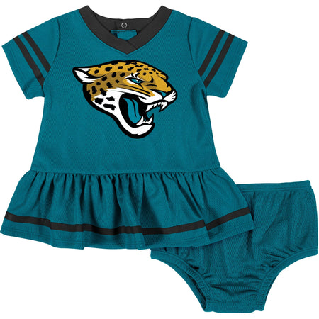 2-Piece Baby Girls Jacksonville Jaguars Dress & Diaper Cover Set
