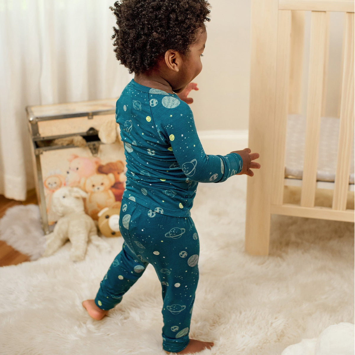 2-Piece Infant & Toddler Boys Blue Space Snug Fit Pajamas sleepwear Gerber® 