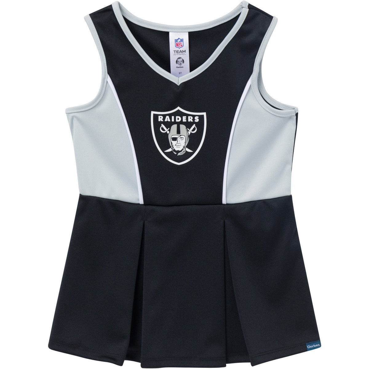 2-Piece Infant & Toddler Girls Las Vegas Raiders Dress and Panty Cover Set NFL NFL 