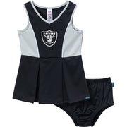 2-Piece Infant & Toddler Girls Las Vegas Raiders Dress and Panty Cover Set NFL NFL 