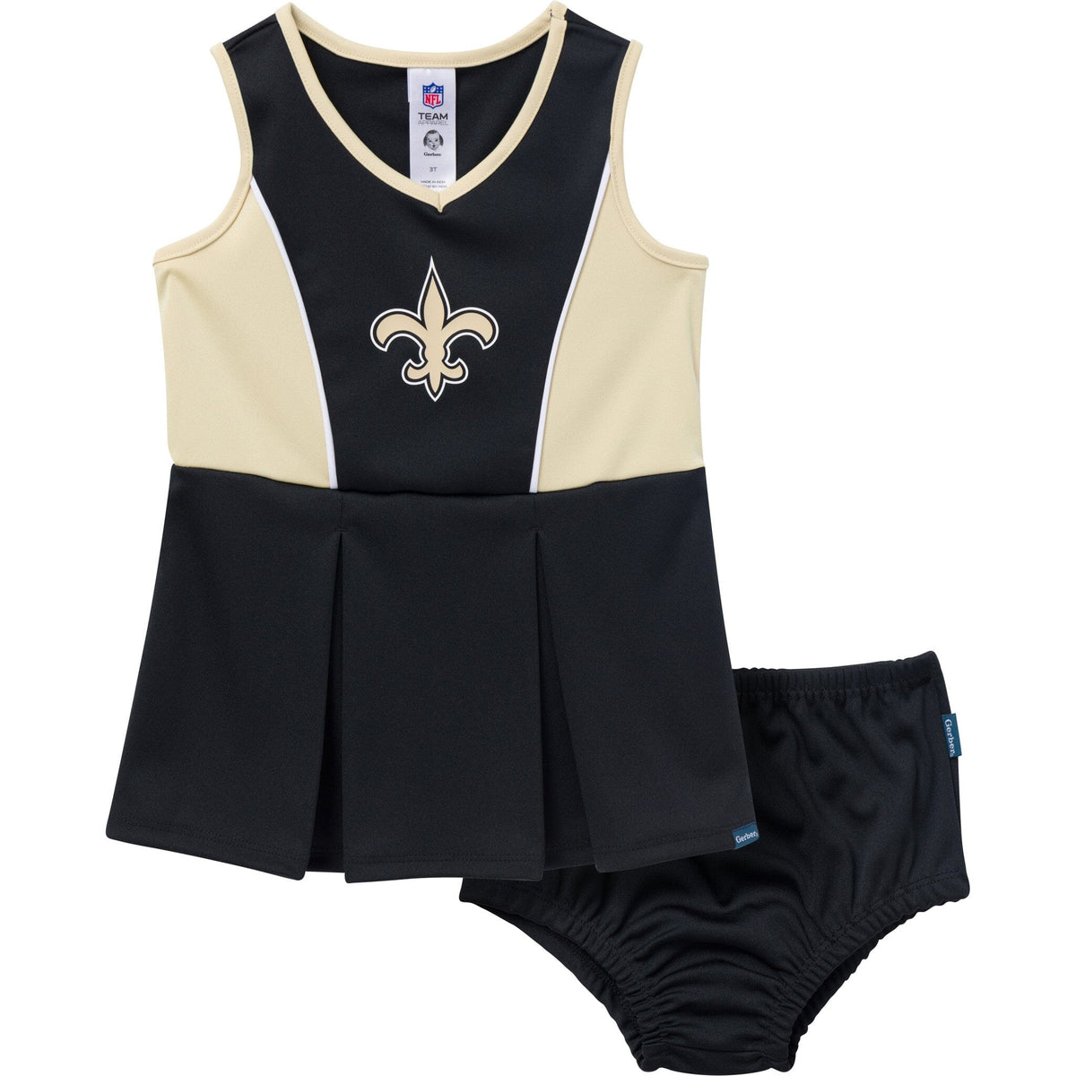 2-Piece Infant & Toddler Girls New Orleans Saints Dress and Panty Cover Set NFL NFL 