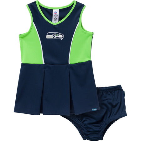 2-Piece Infant & Toddler Girls Seattle Seahawks Cheer Dress Set
