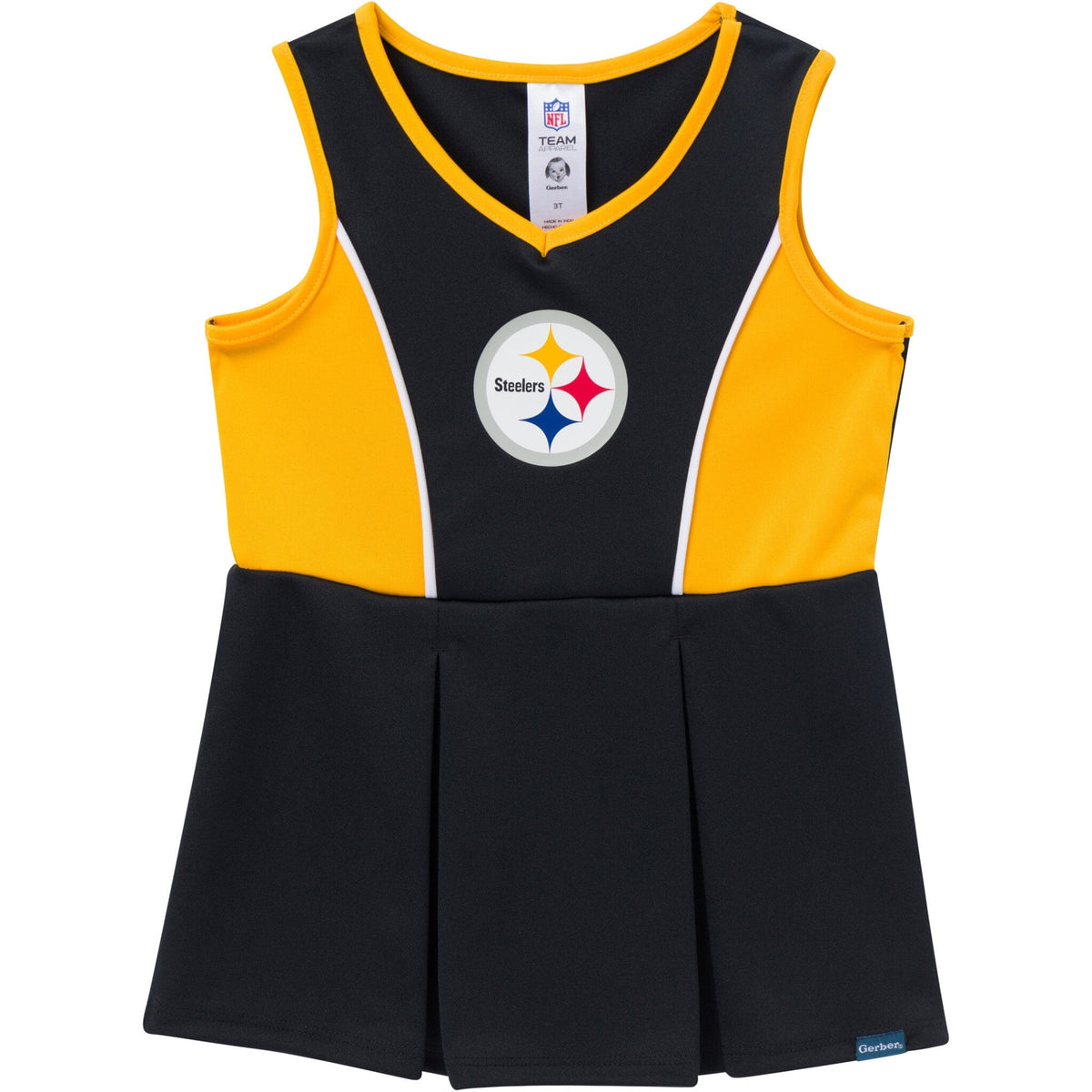 2-Piece Infant & Toddler Girls Pittsburgh Steelers Dress and Panty Cover Set NFL NFL 