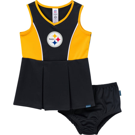 2-Piece Infant & Toddler Girls Pittsburgh Steelers Cheer Dress Set