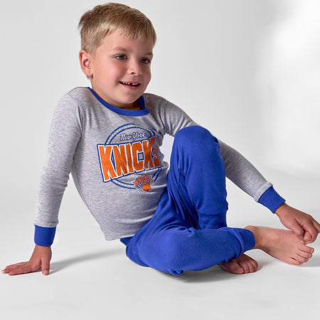 2-Piece Infant & Toddler Neutral New York Knicks Snug Fit Pajamas