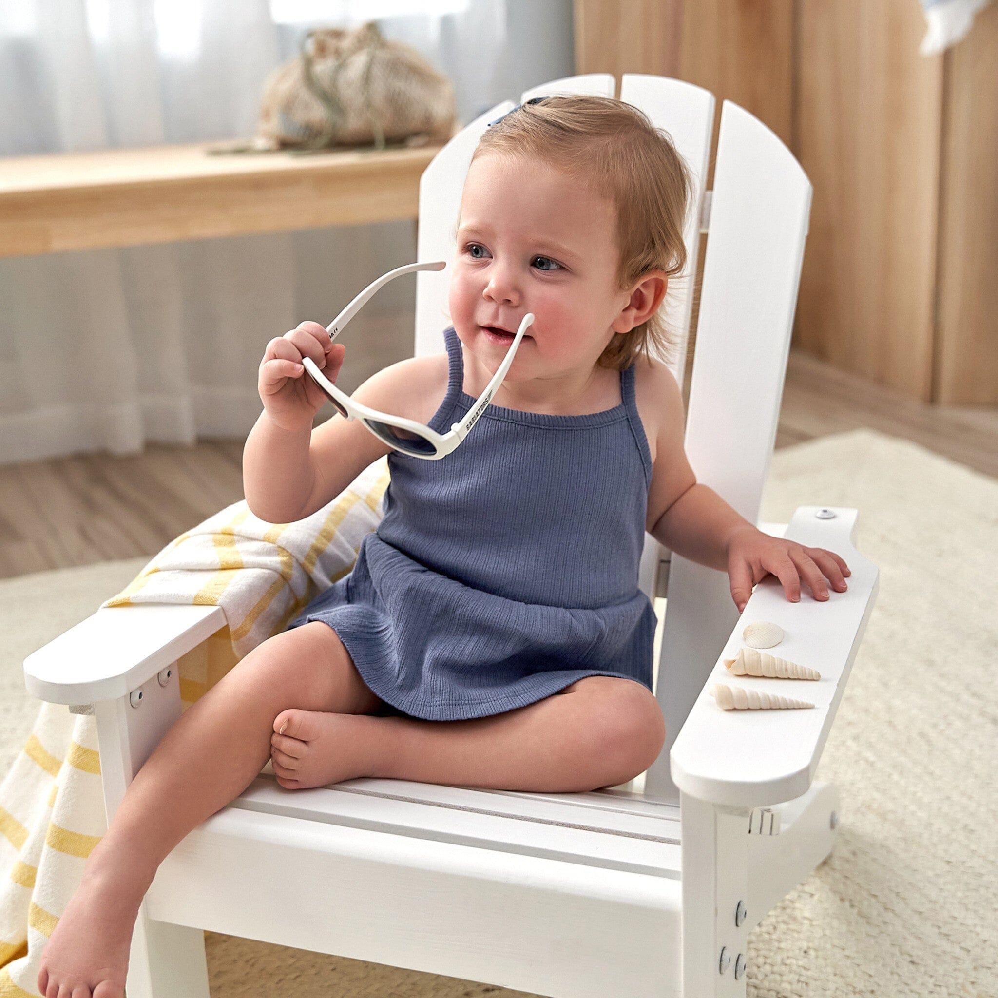 3-Pack Baby Girls Coral, Gray, & Navy Sleeveless Skirted Onesies® Bodysuits onesies Gerber® 