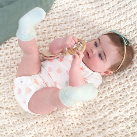 2-Pack Baby Girls She Sells Sea Shells Terry Socks