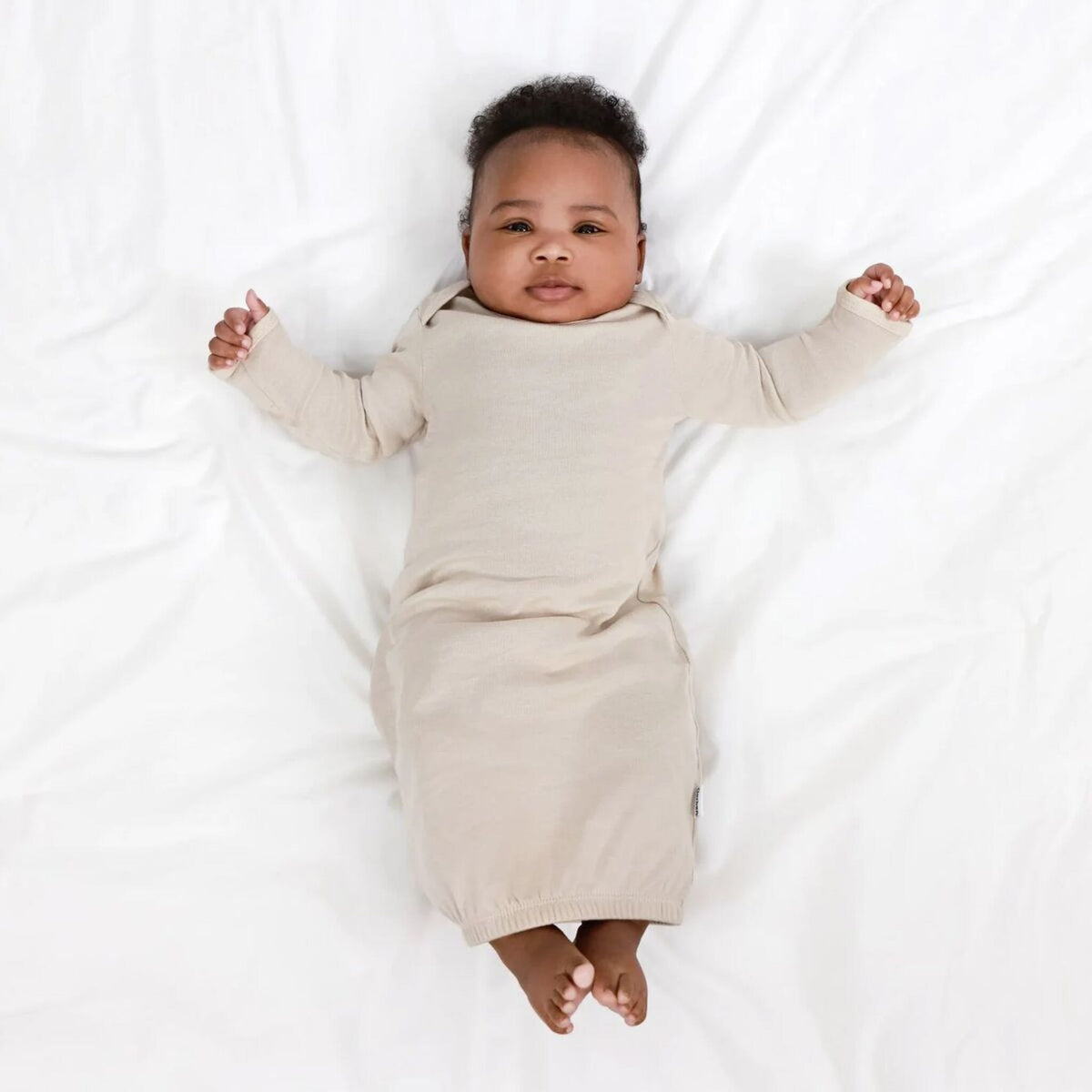 3-Pack Baby Neutral It Grey Heather/Birch/Peyote Lap Shoulder Gowns Sleepwear Gerber® 