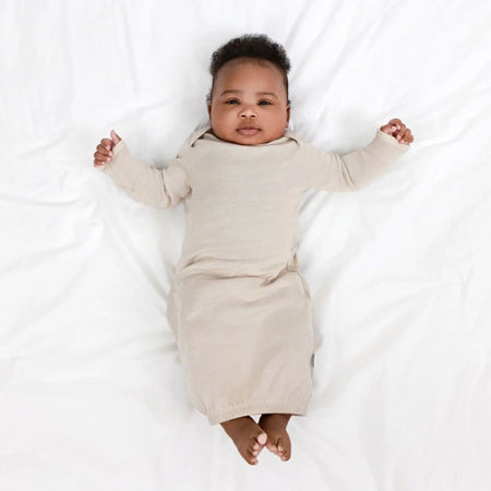 3-Pack Baby Neutral Brown & Grey Lap Shoulder Gowns