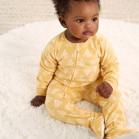 2-Pack Baby & Toddler Neutral Safari Fleece Pajamas