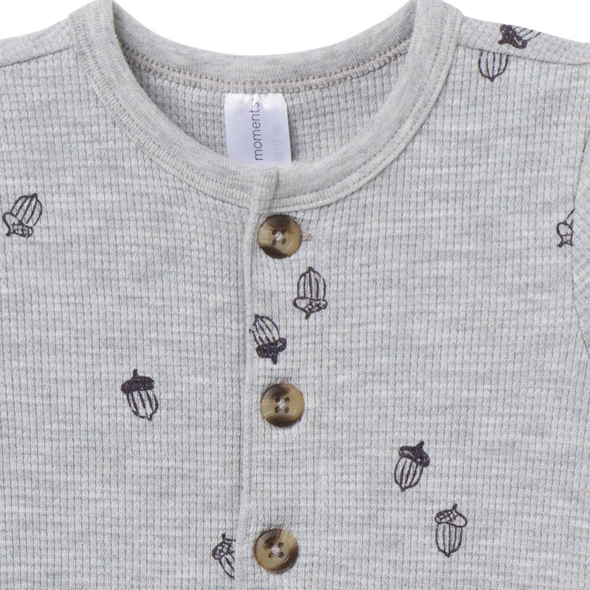 Baby Boys Grey Heather Acorn Slouch Romper Outfits & Sets Modern Moments™ by Gerber® 