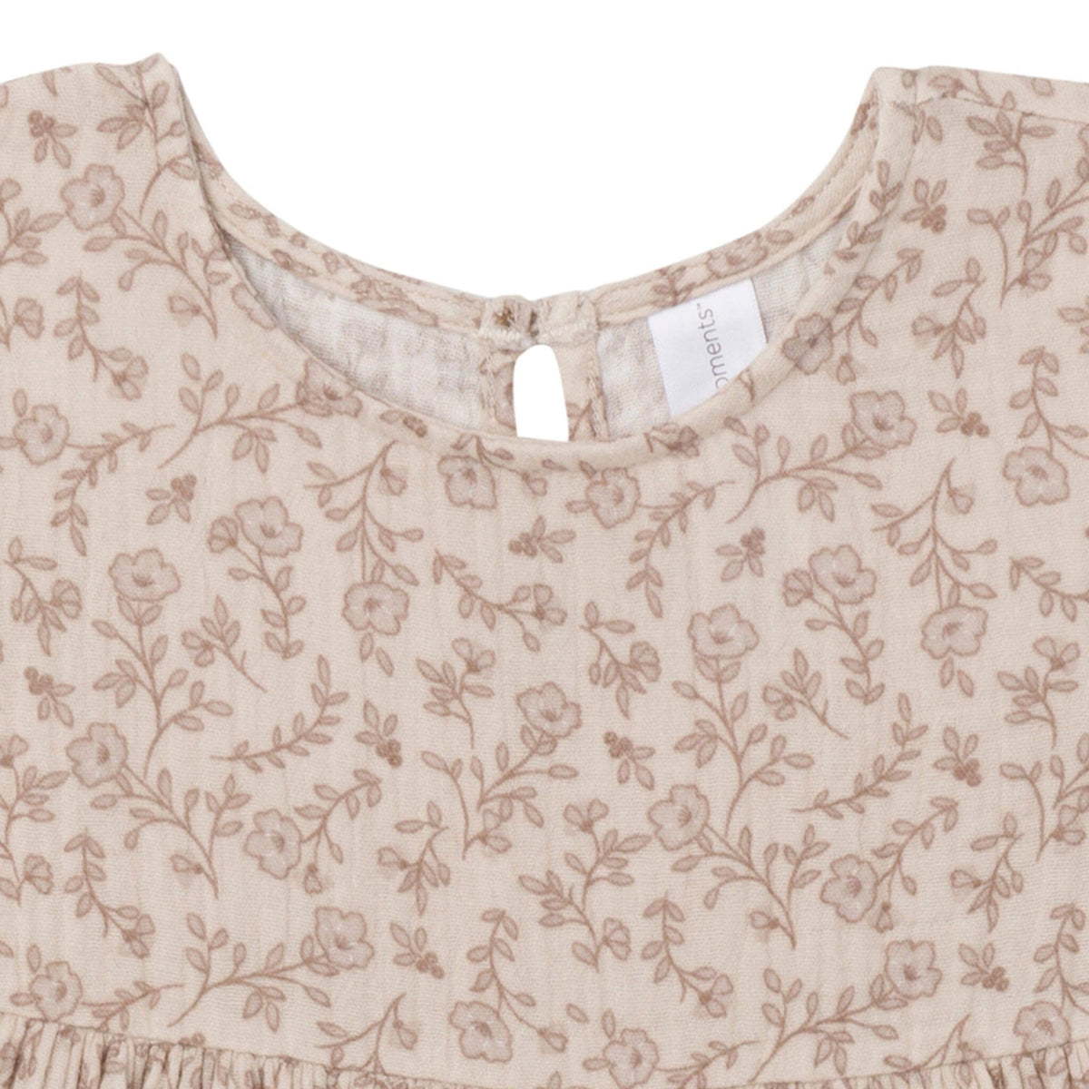 Infant & Toddler Girls Tan Floral Gauze Dress Dresses Modern Moments™ by Gerber® 