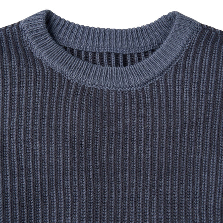 Infant and Kid Boys Slate Fisherman Sweater