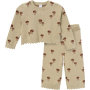 2-Pack Infant & Toddler Girls Lt Green Mushroom Field Sweater and Pant Set Outfits & Sets Modern Moments™ by Gerber® 