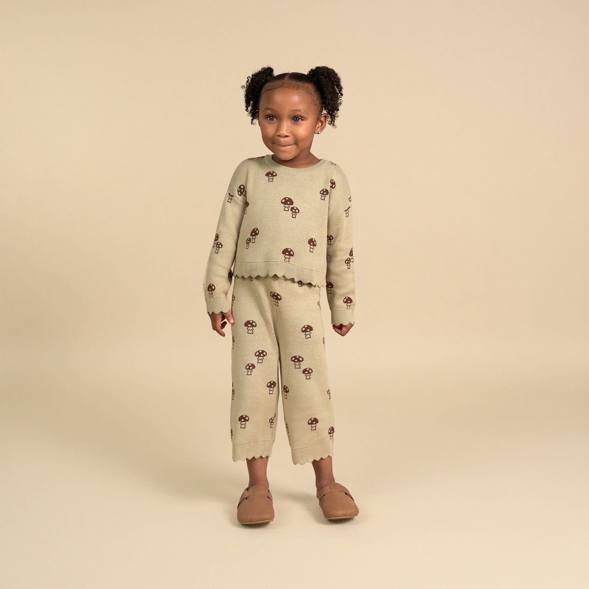 2-Pack Infant & Toddler Girls Lt Green Mushroom Field Sweater and Pant Set Outfits & Sets Modern Moments™ by Gerber® 